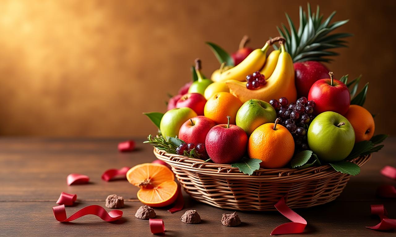 Custom fruit gift basket Singapore corporate gifting